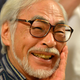 Miyazaki en un evento de prensa de su primer corto animado en 3D-CGI, Kemushi no Boro, en 2015.